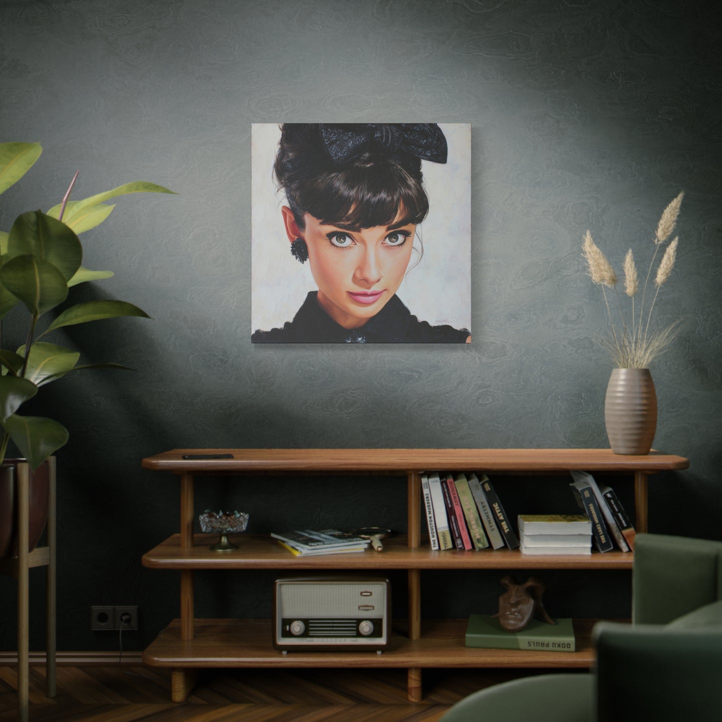 Gallery Wrapped Canvas, The Diva Project Art Canvas, Pinup Art Canvas – Audrey Hepburn - NINE
