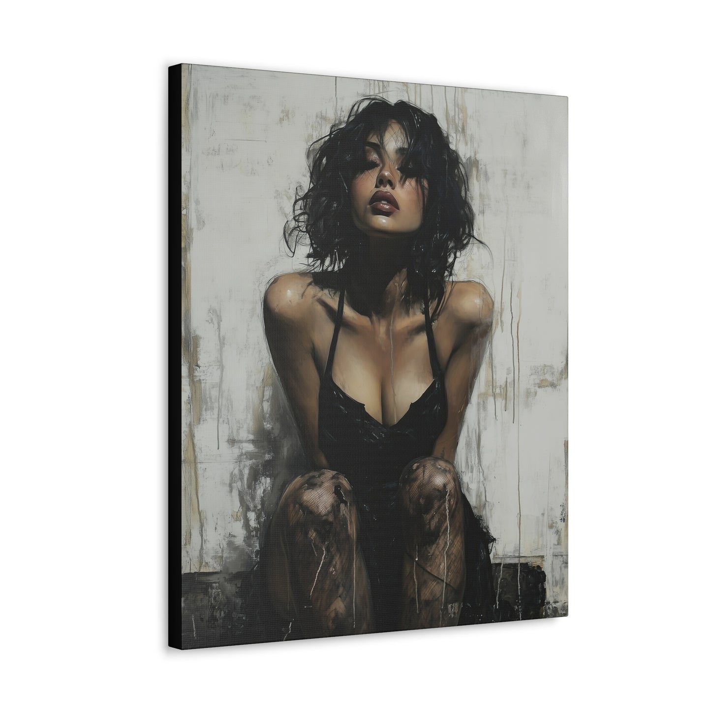 Gallery Wrapped Canvas, Sinners and Saints Art Canvas, Erotic Pinup Art Canvas – Vivienne