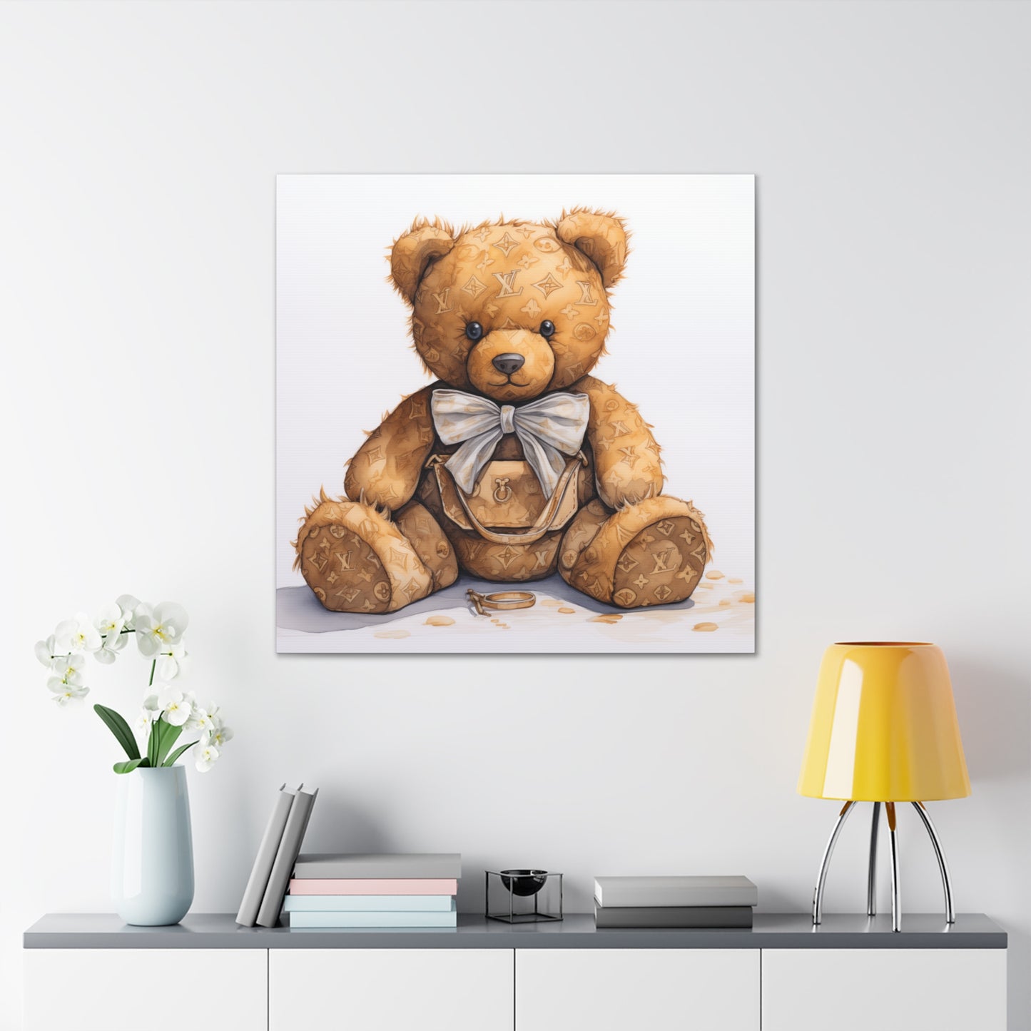 Canvas Gallery Wrap - LV Bear Wall Art - Ring
