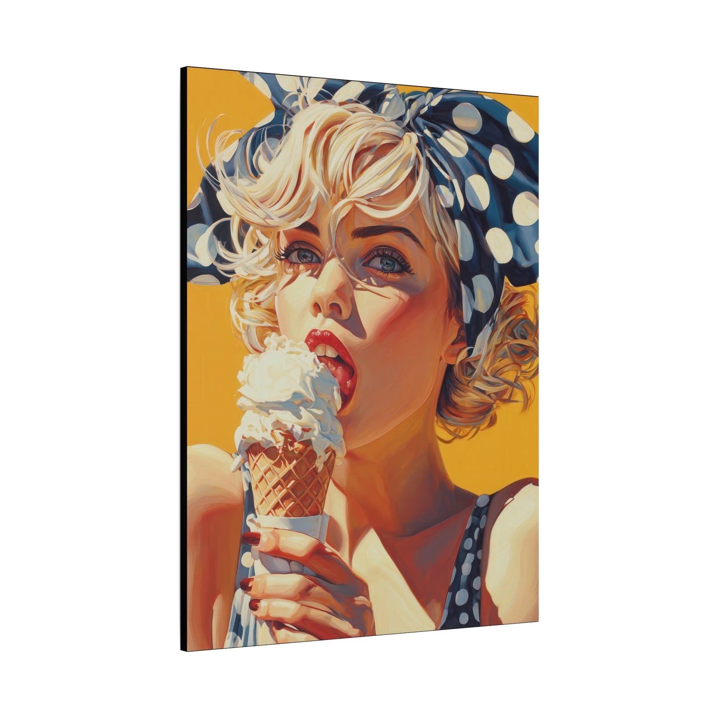 Gallery Wrapped Canvas, Sweet Summer Nostalgia, Sugar and Spice Art Canvas, Ice Cream Dreams Art – Ellie
