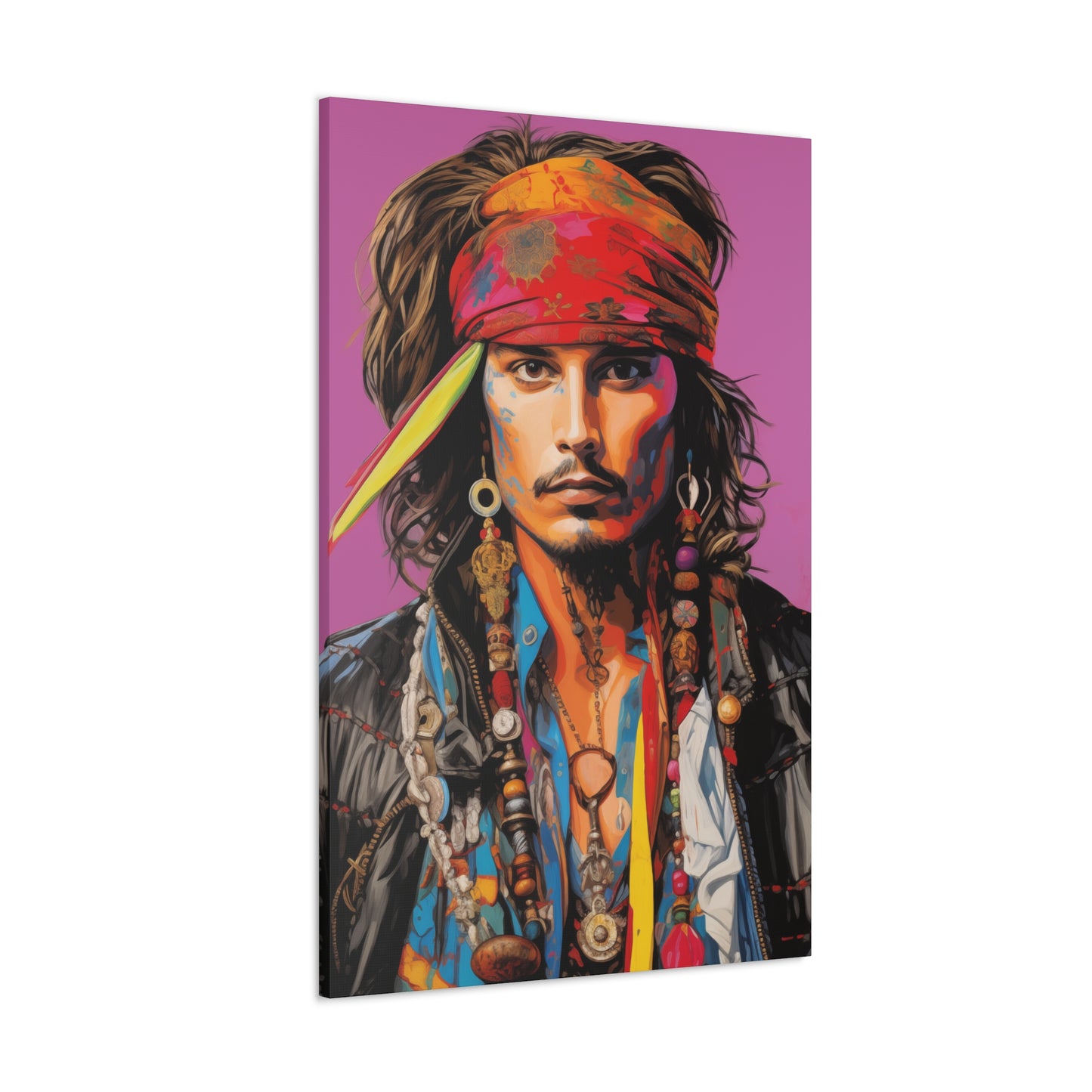 Gallery Wrapped Canvas, Celebrity Inspired, Pop Art Canvas – Johnny Also