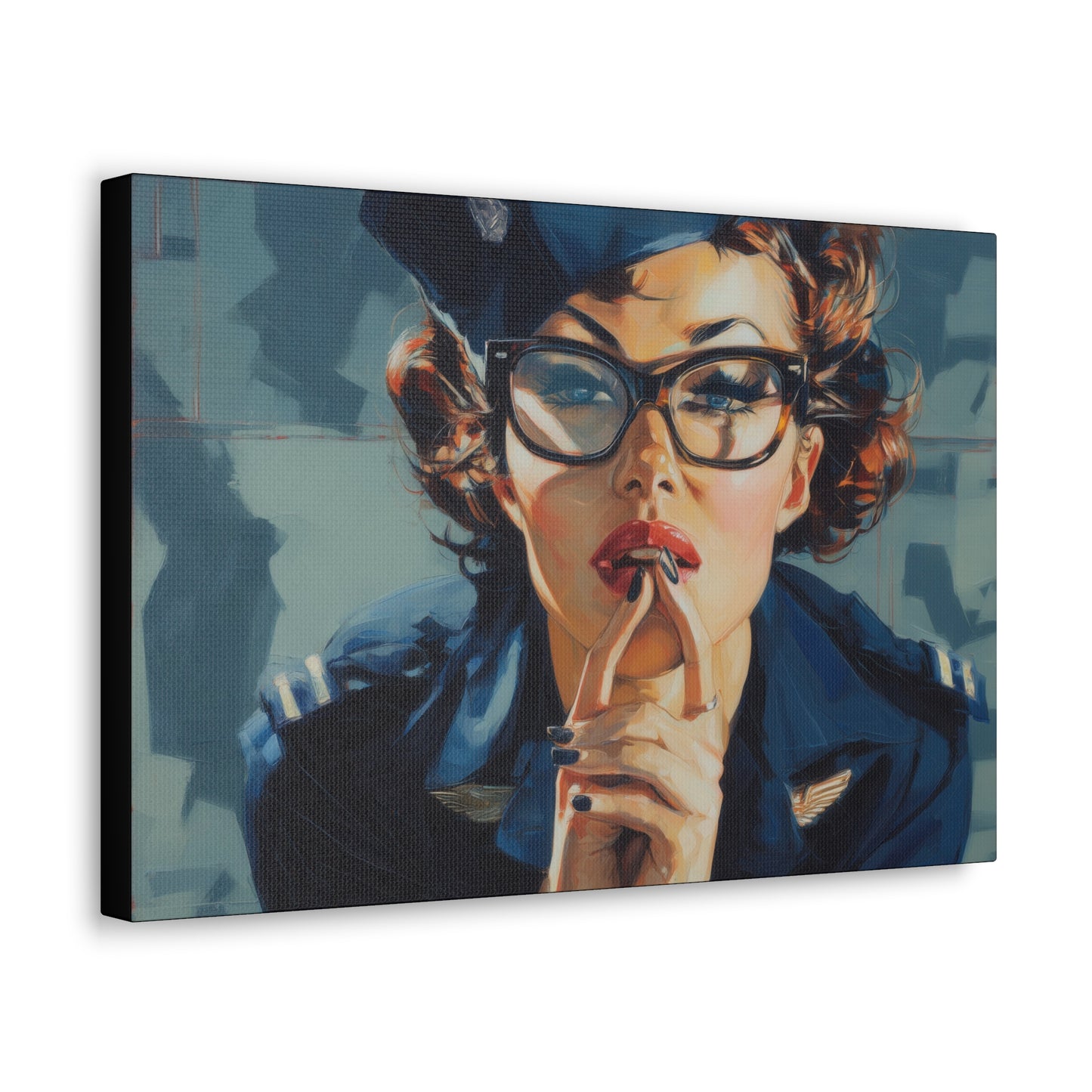 Gallery Wrapped Canvas, Liberty and Lace Art Canvas, Erotic Art Canvas – Peggy Sue