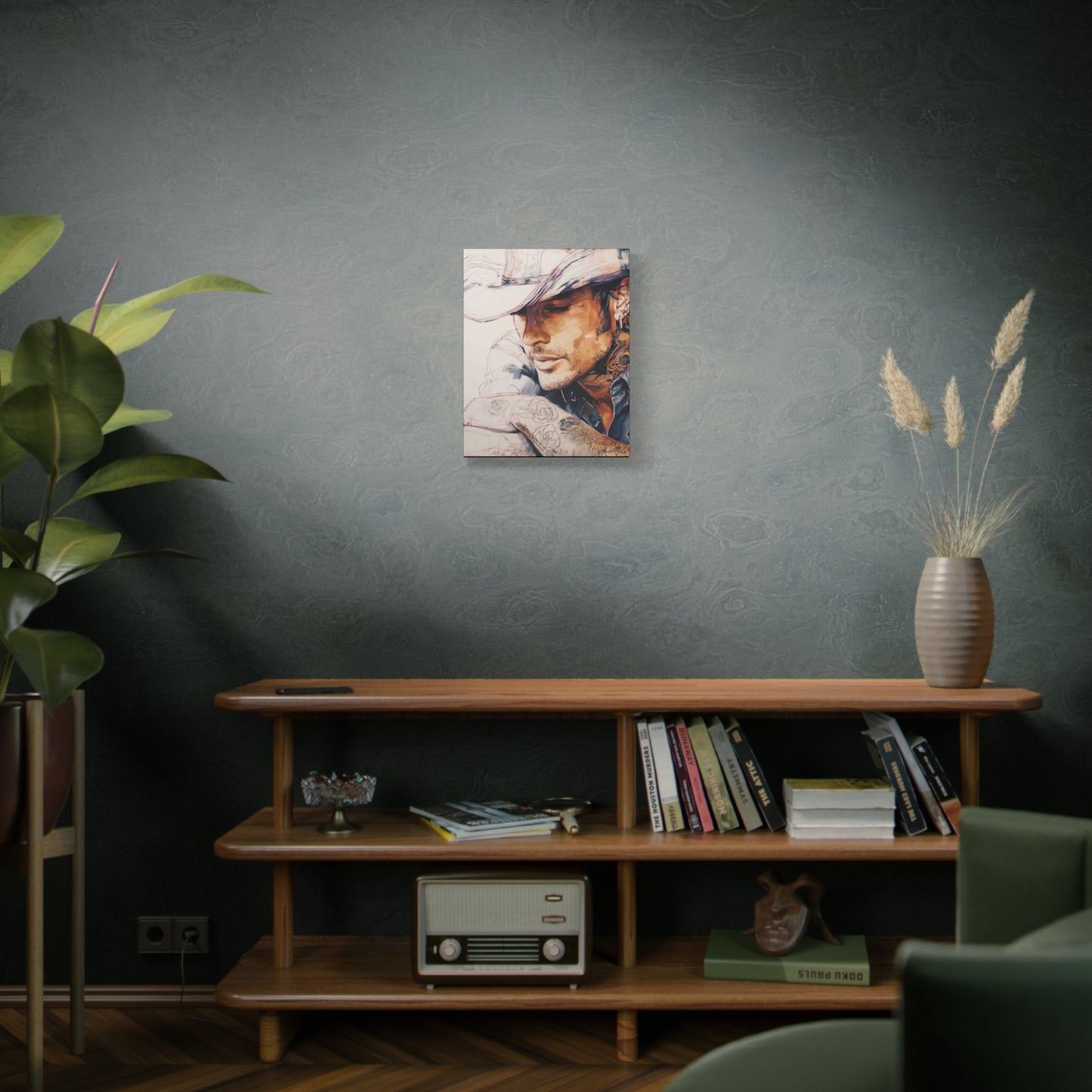 Gallery Wrapped Canvas, Wranglers and Wreckage Art Canvas, Erotic Pinup Art Canvas – Wade