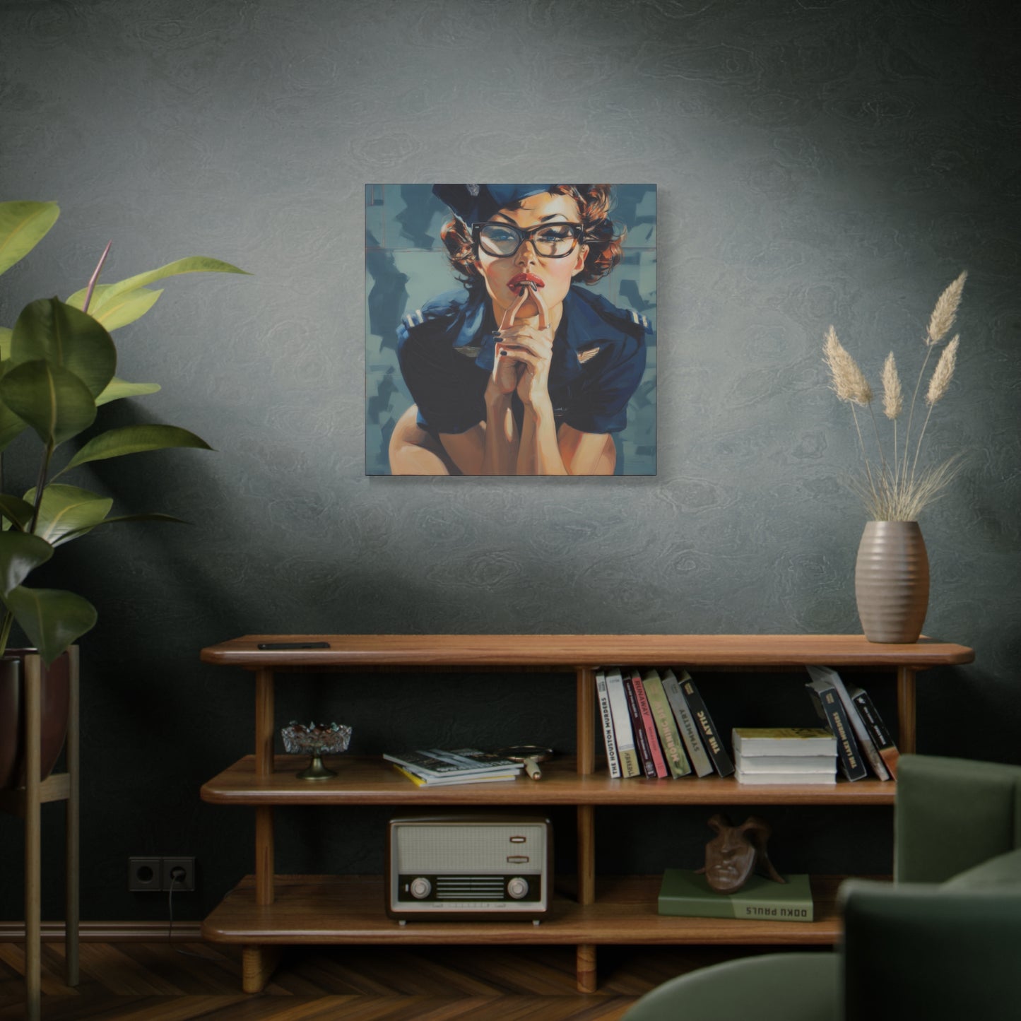 Gallery Wrapped Canvas, Liberty and Lace Art Canvas, Erotic Art Canvas – Peggy Sue