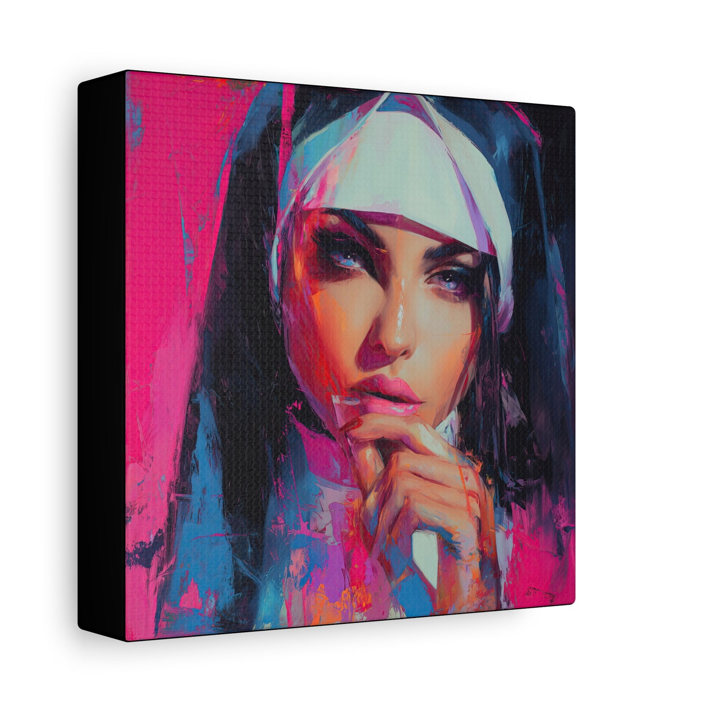 Gallery Wrapped Canvas, Habits and Heresy Art Canvas, Naughty Nuns Art Canvas – Sister Lucienne