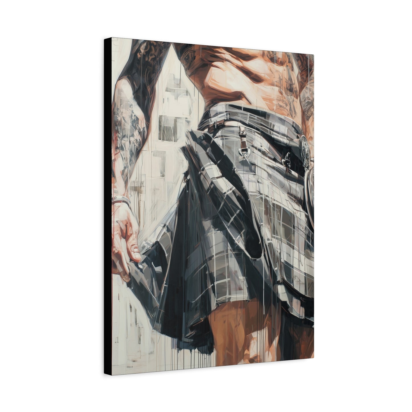 Gallery Wrapped Canvas, Kilts and Carnage Art Canvas, Erotic Pinup Art Canvas – Torin