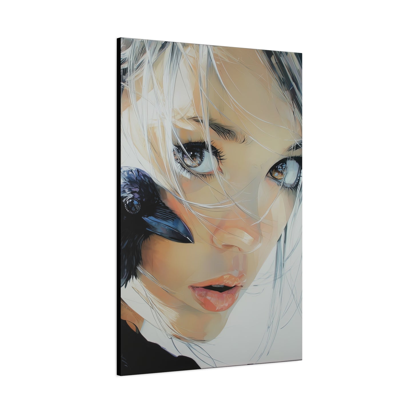 Gallery Wrapped Canvas, Myth and Bones Gothic Art Canvas, Dark Muse Canvas - Danika