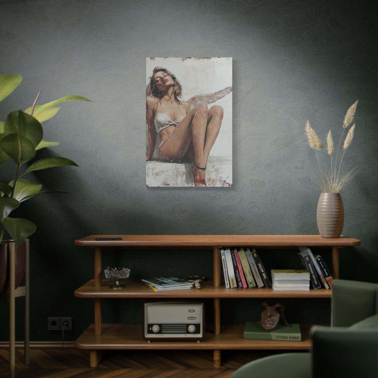 Gallery Wrapped Canvas, Sinners and Saints Art Canvas, Erotic Pinup Art Canvas – Kristen