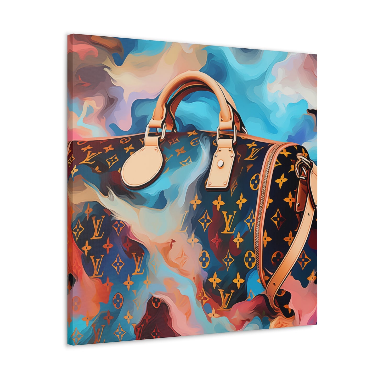 Canvas Gallery Wrap - LV Designer Inspired Wall Art - Abstract