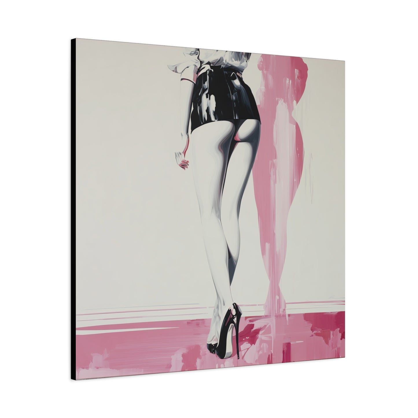 Gallery Wrapped Canvas, Tongue and Cheek Art Canvas, Naughty Girl Art Canvas – Barbi
