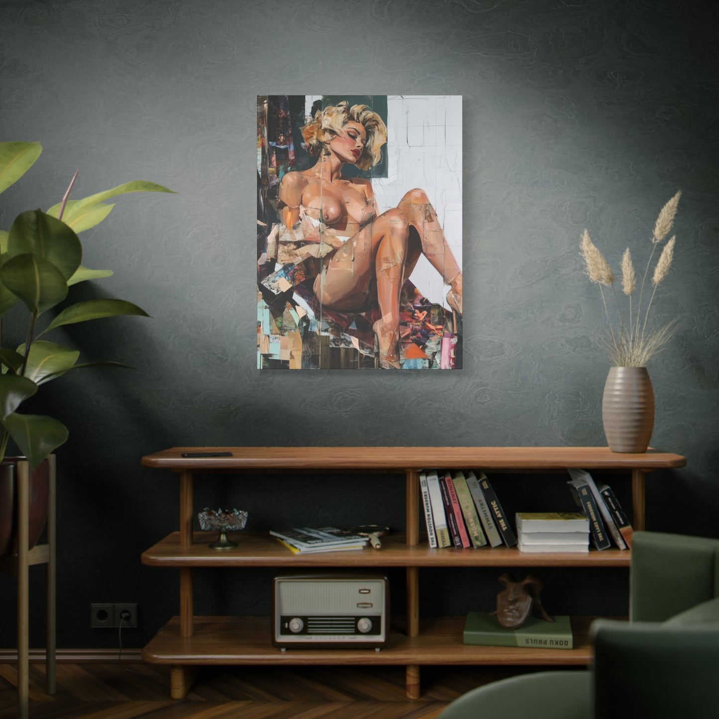 Gallery Wrapped Canvas, Guilt and Grit Adult Art Canvas, Erotic Pinup Art Canvas – Margo
