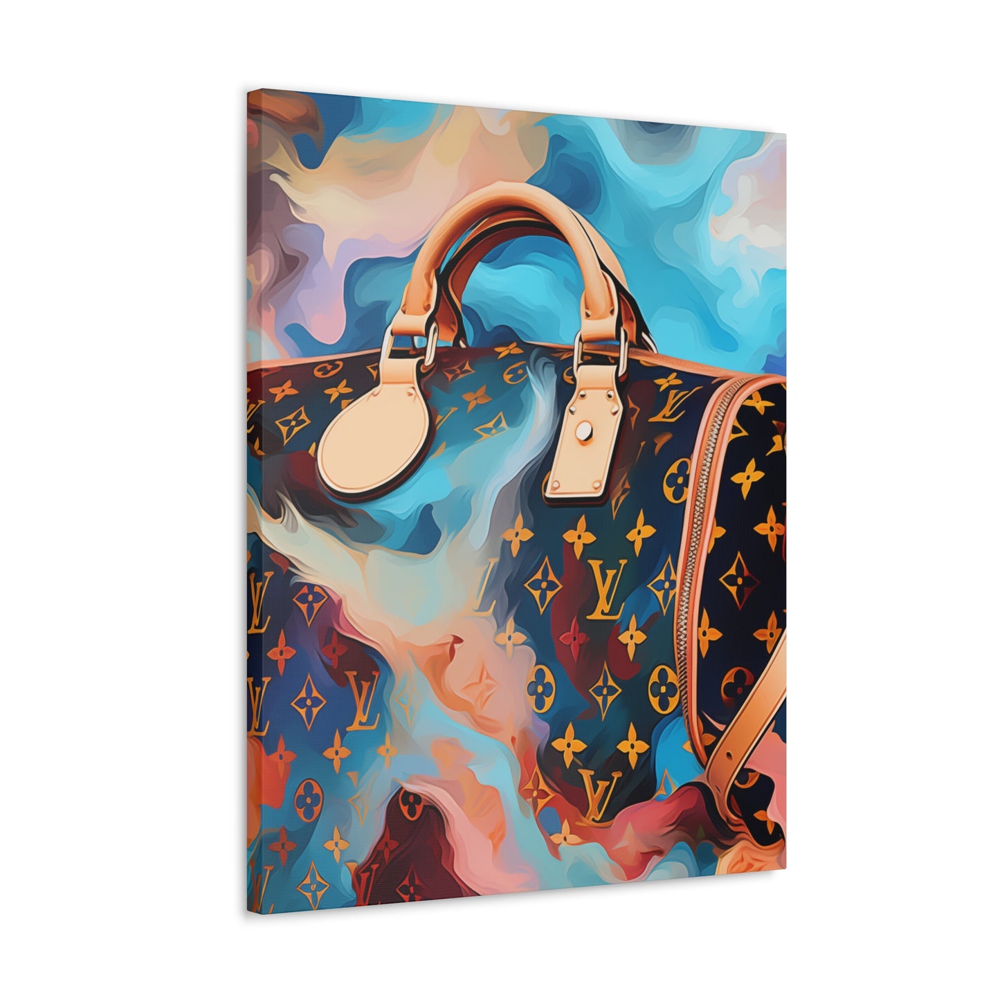 Canvas Gallery Wrap - LV Designer Inspired Wall Art - Abstract