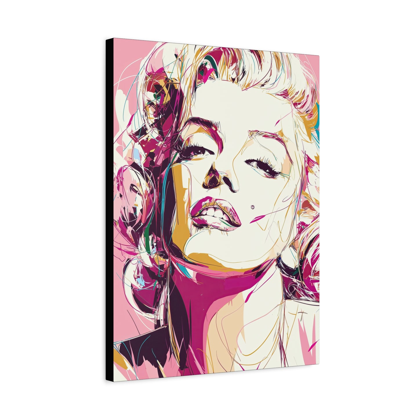 Gallery Wrapped Canvas, The Diva Project Art Canvas, Pinup Art Canvas – Marilyn Monroe - SIX