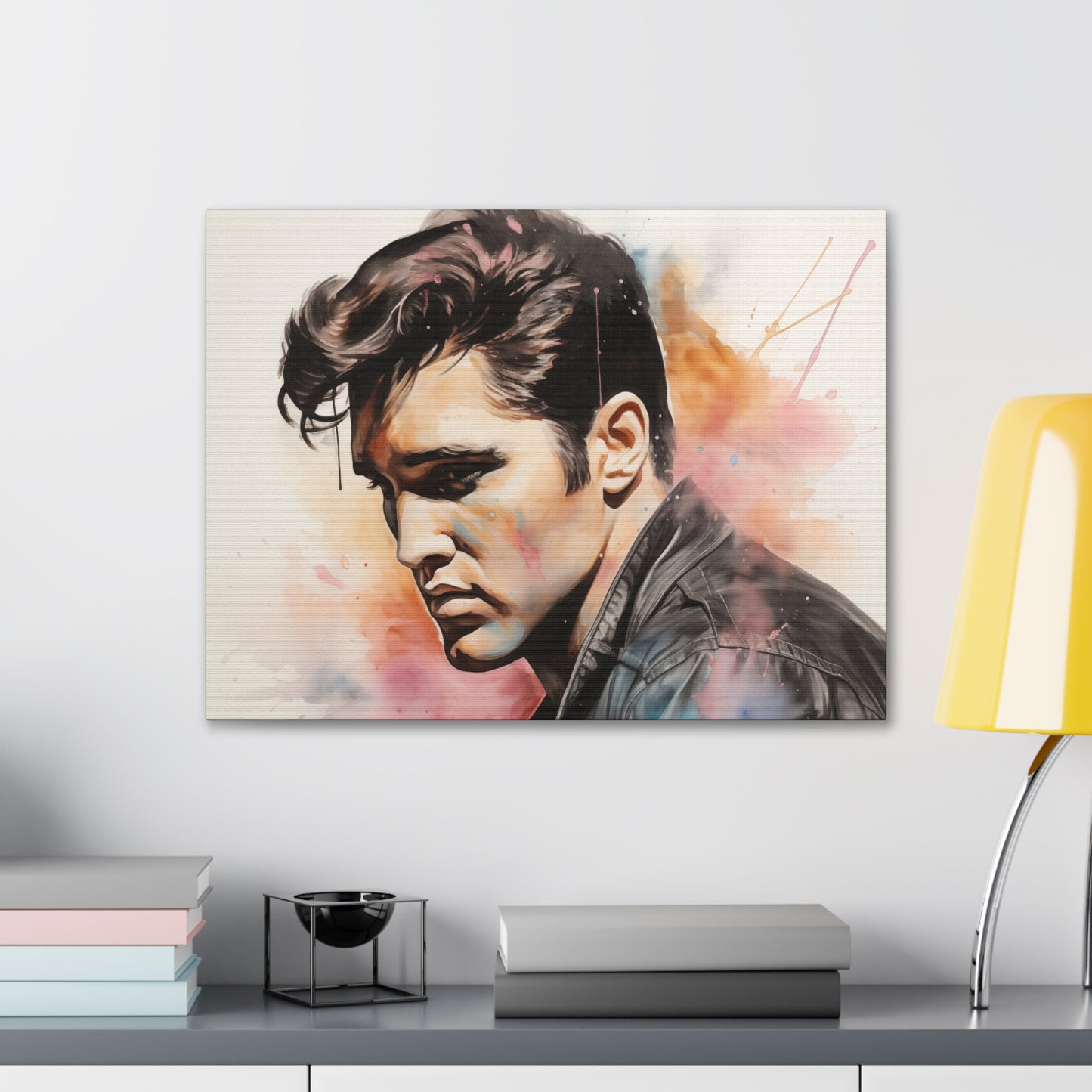 Gallery Wrapped Canvas, Celebrity Inspired, Pop Art Canvas – Elvis