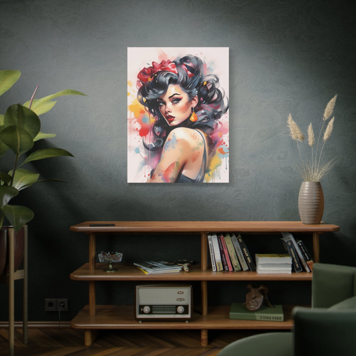 Canvas Wall Art, Gallery Wrapped Pop Art, Femme Doll Wall Art – Genevieve