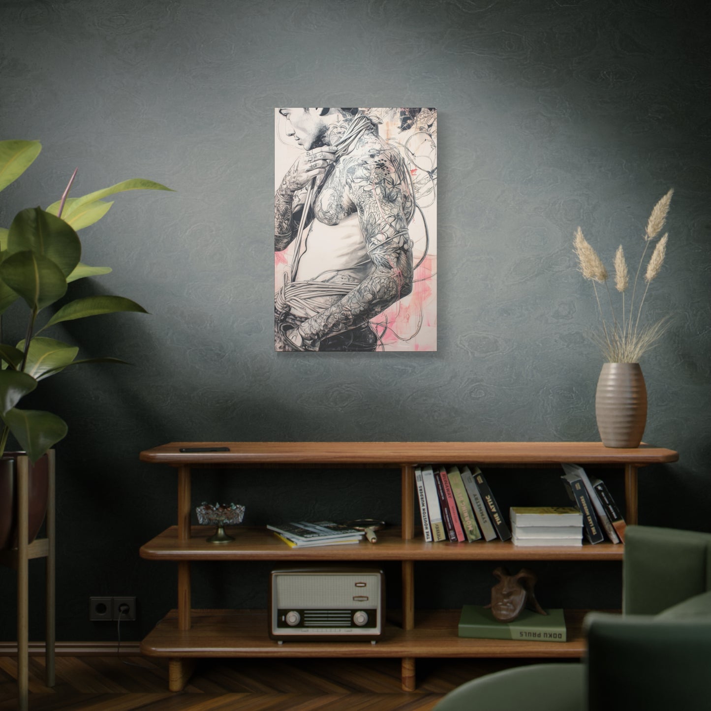 Gallery Wrapped Canvas, Ropes and Reverence Art Canvas, Erotic Shibari Art Canvas – Asher