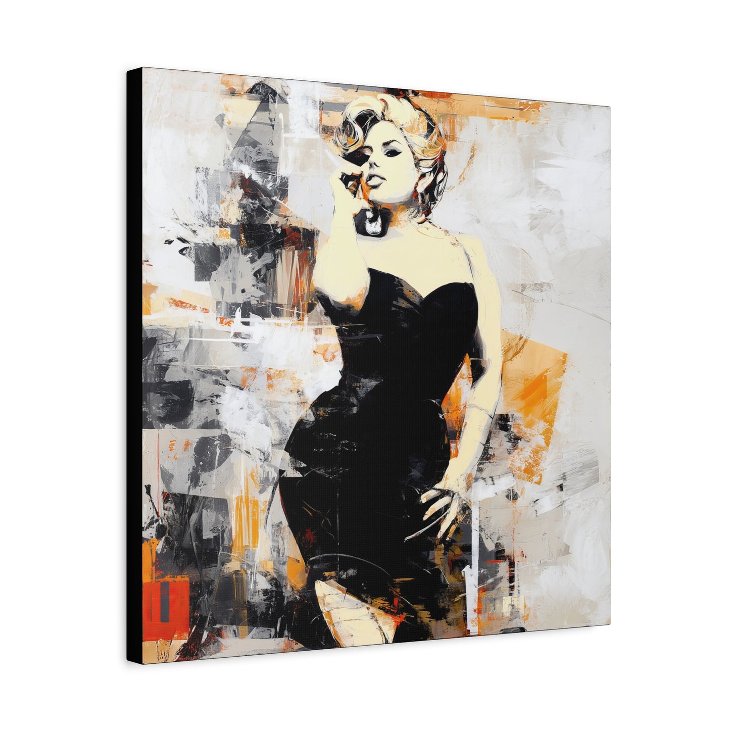 Gallery Wrapped Canvas, Guilt and Grit Adult Art Canvas, Erotic Pinup Art Canvas – Carmen