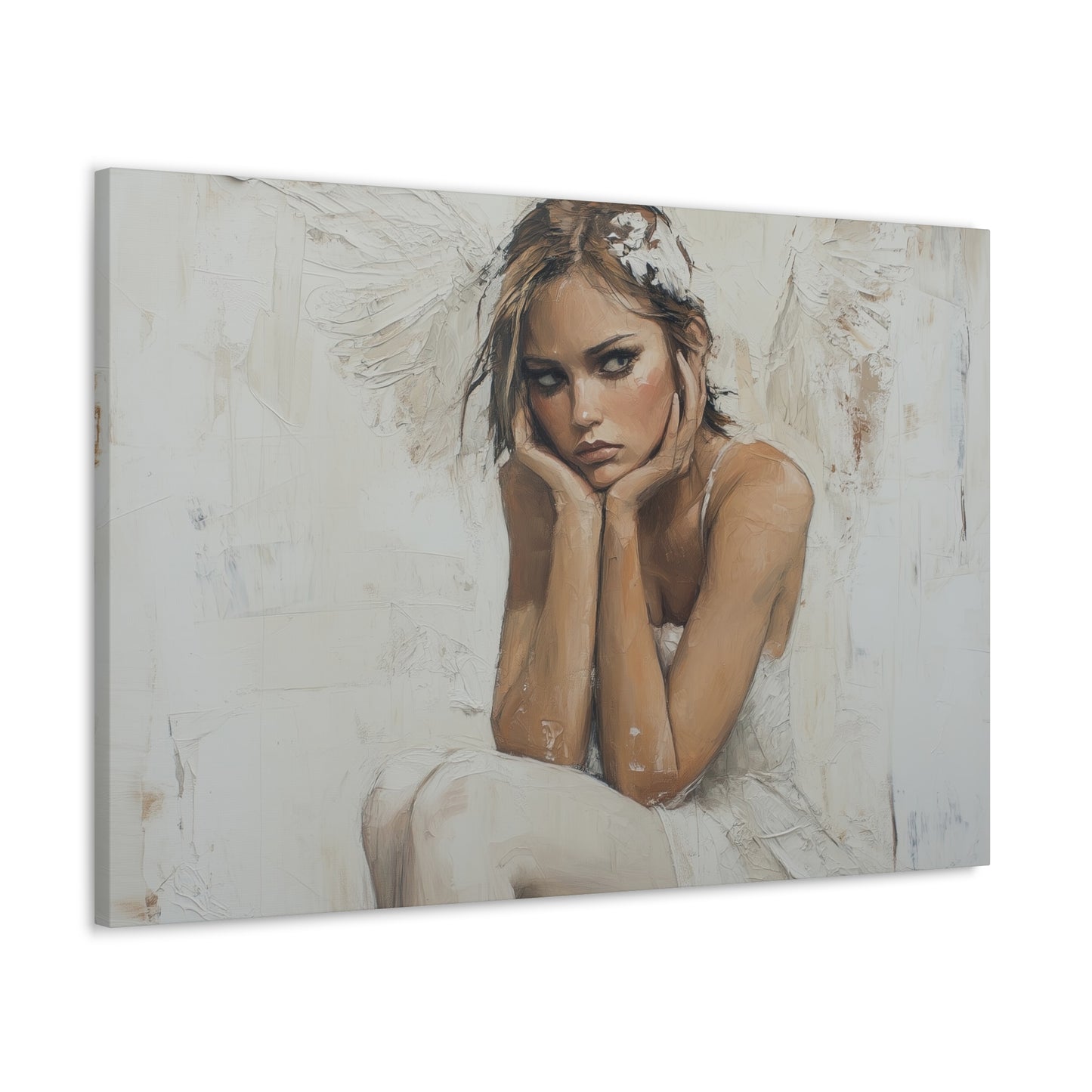 Gallery Wrapped Canvas, Sinners and Saints Art Canvas, Angel Art Canvas – Amber