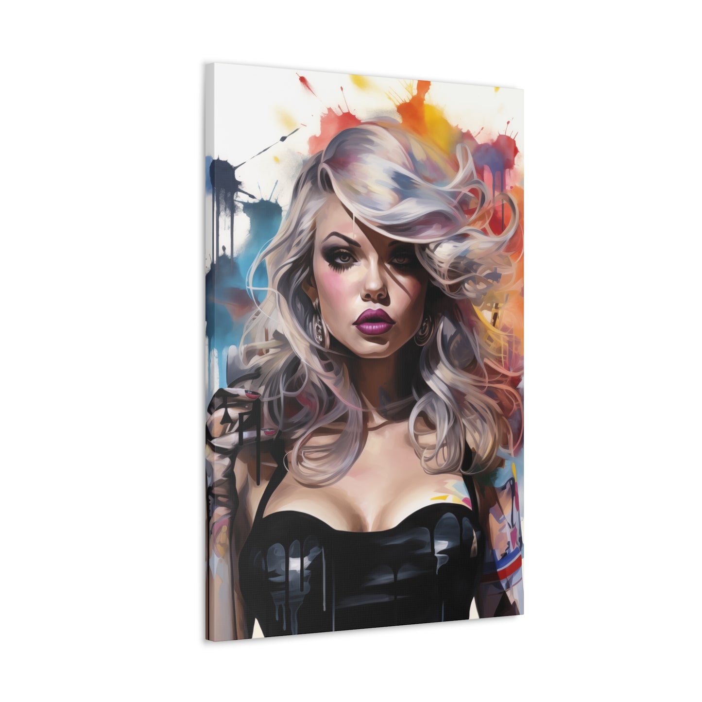 Canvas Wall Art, Gallery Wrapped Pop Art, Femme Doll Wall Art – Zephyr
