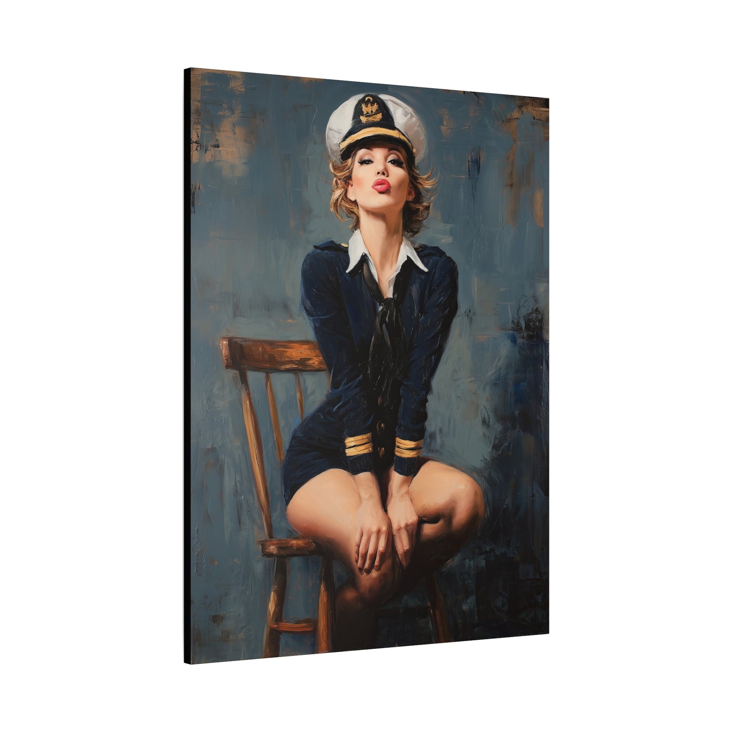 Gallery Wrapped Canvas, Liberty and Lace Art Canvas, Erotic Pinup Art Canvas – Ginger