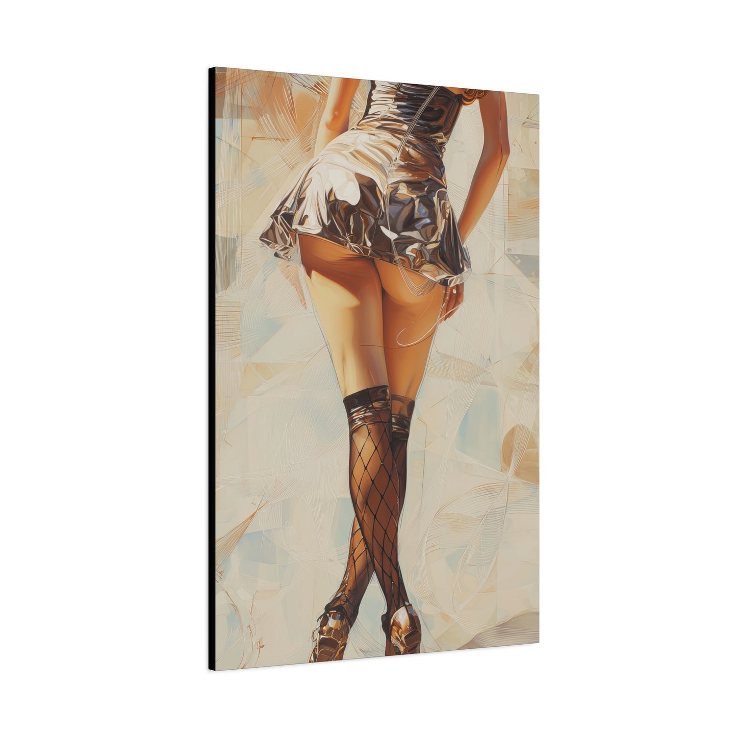 Gallery Wrapped Canvas, Tongue and Cheek Art Canvas, Naughty Girl Art Canvas – Gilda