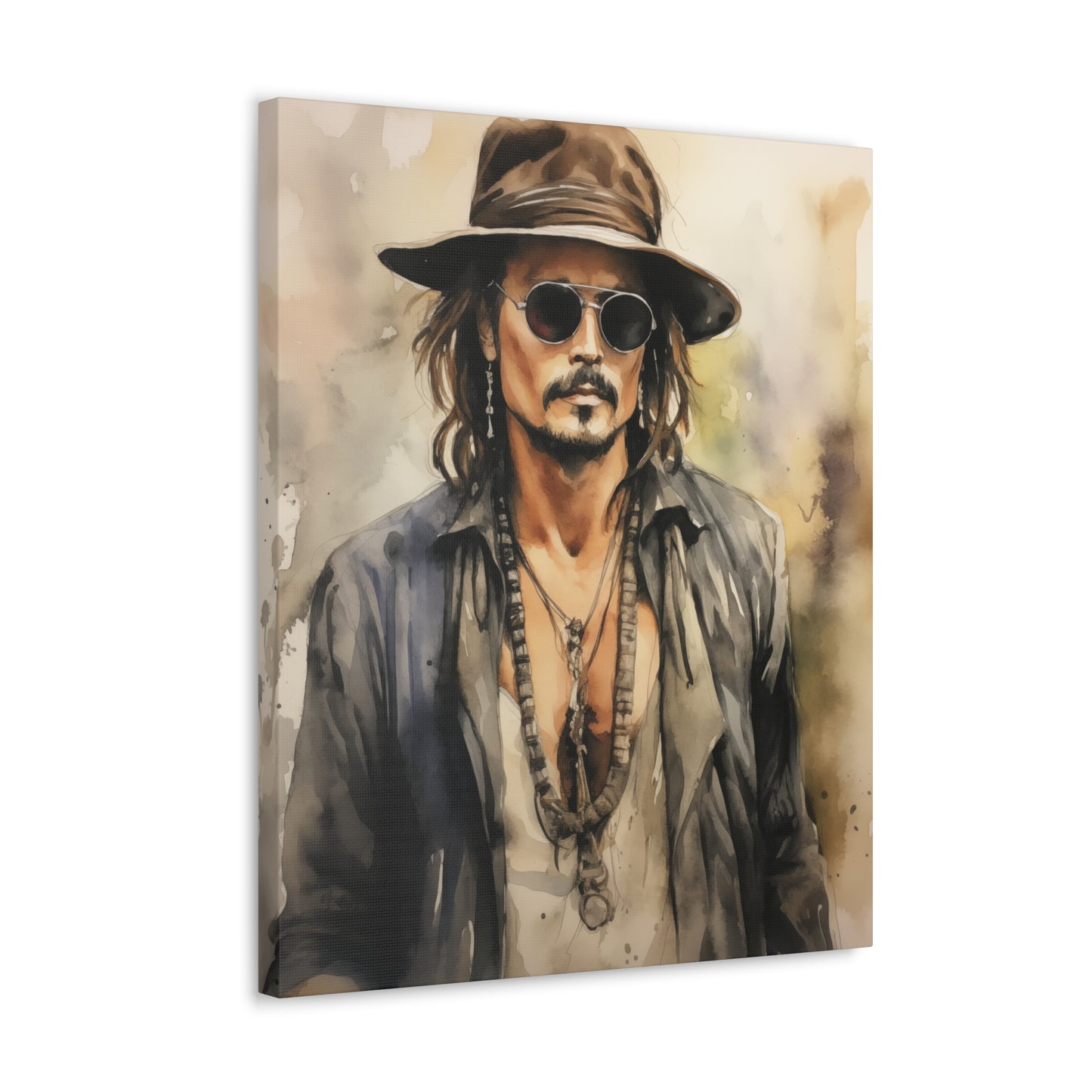 Gallery Wrapped Canvas, Celebrity Inspired, Pop Art Canvas – Johnny