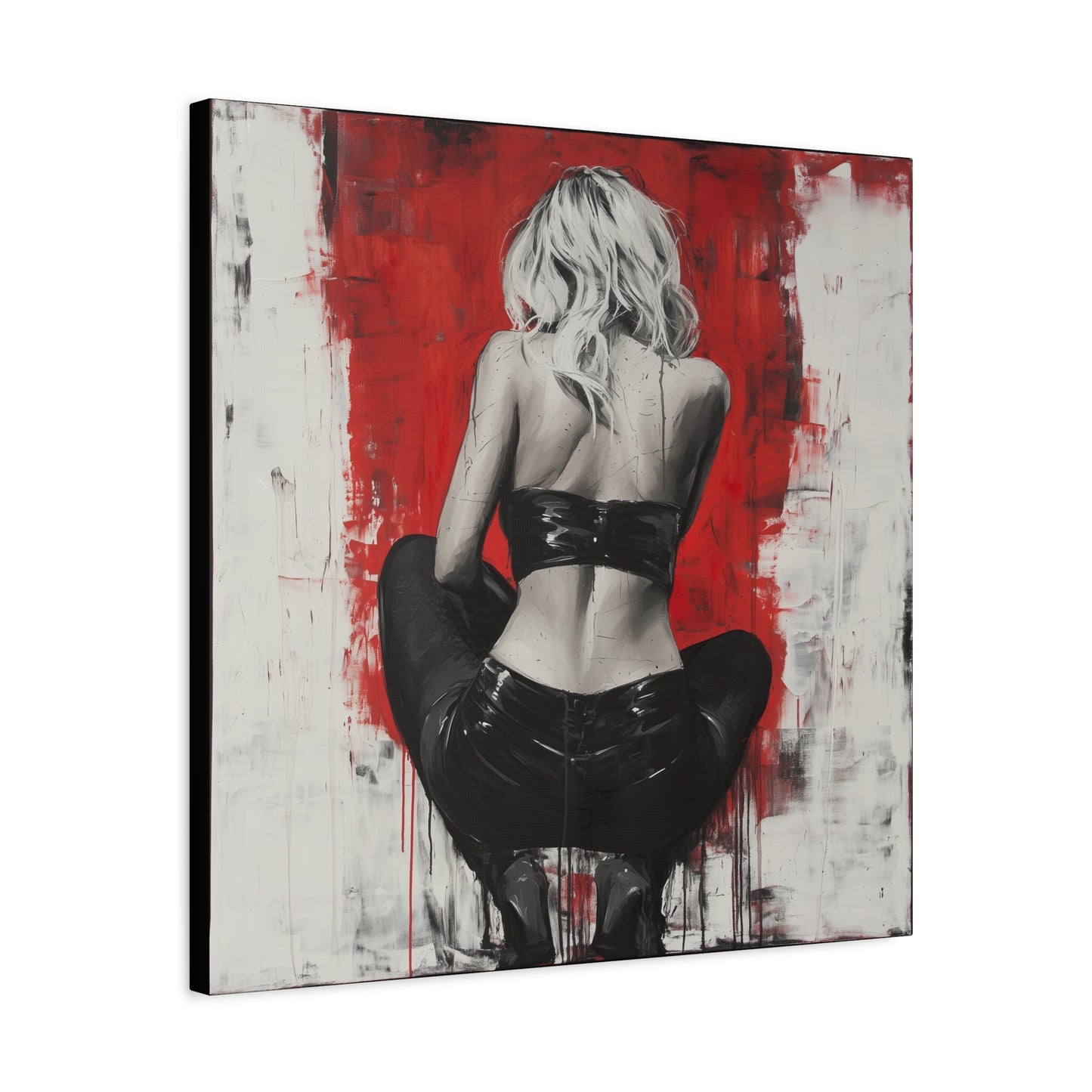 Gallery Wrapped Canvas, Guilt and Grit Adult Art Canvas, Erotic Pinup Art Canvas – Celeste