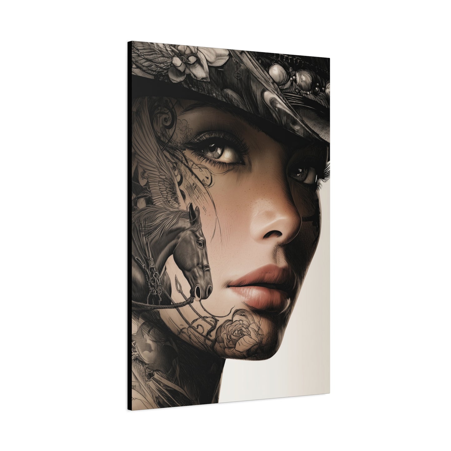 Gallery Wrapped Canvas, Wranglers and Wreckage Art Canvas, Erotic Pinup Art Canvas – Memphis