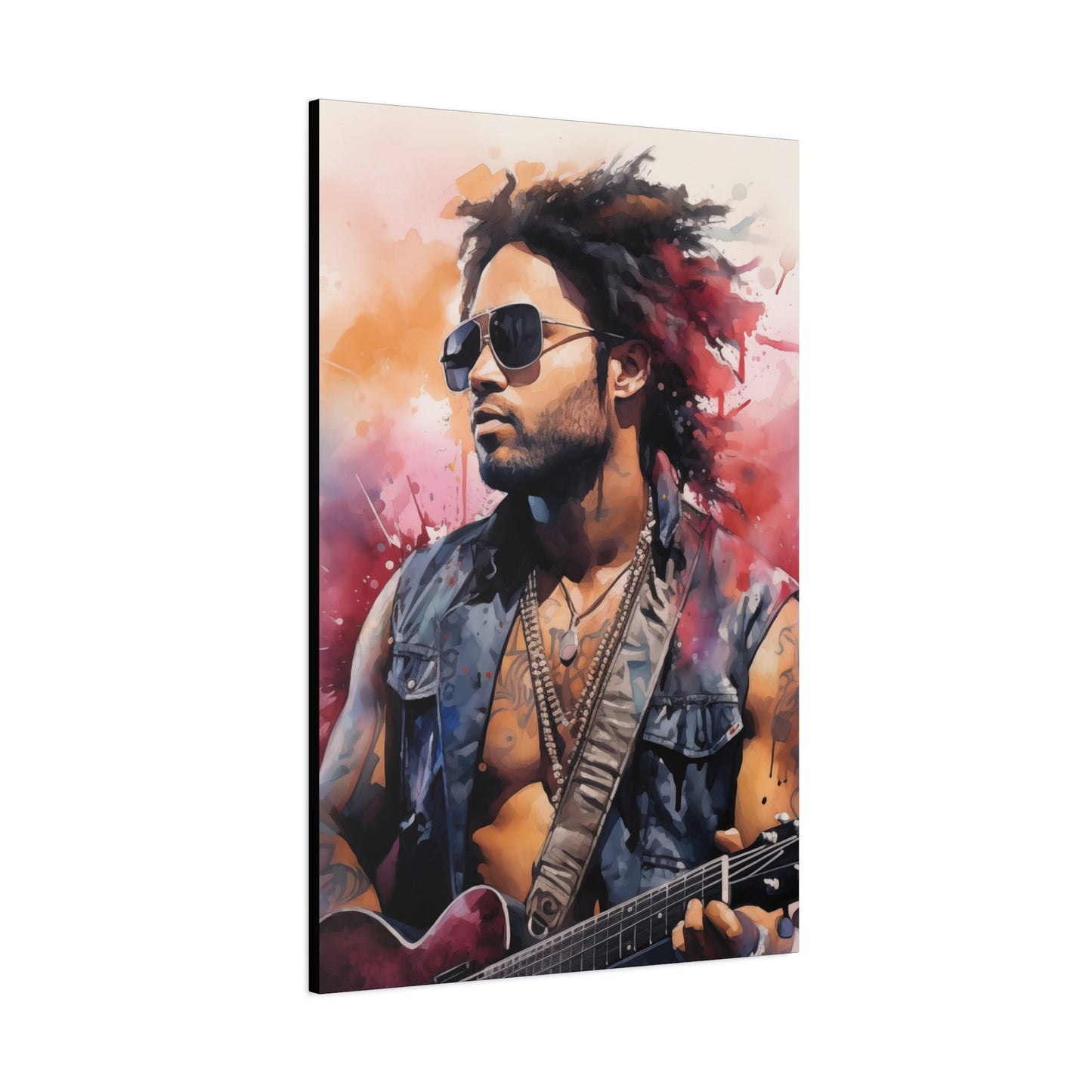 Gallery Wrapped Canvas, Celebrity Inspired, Pop Art Canvas – Lenny