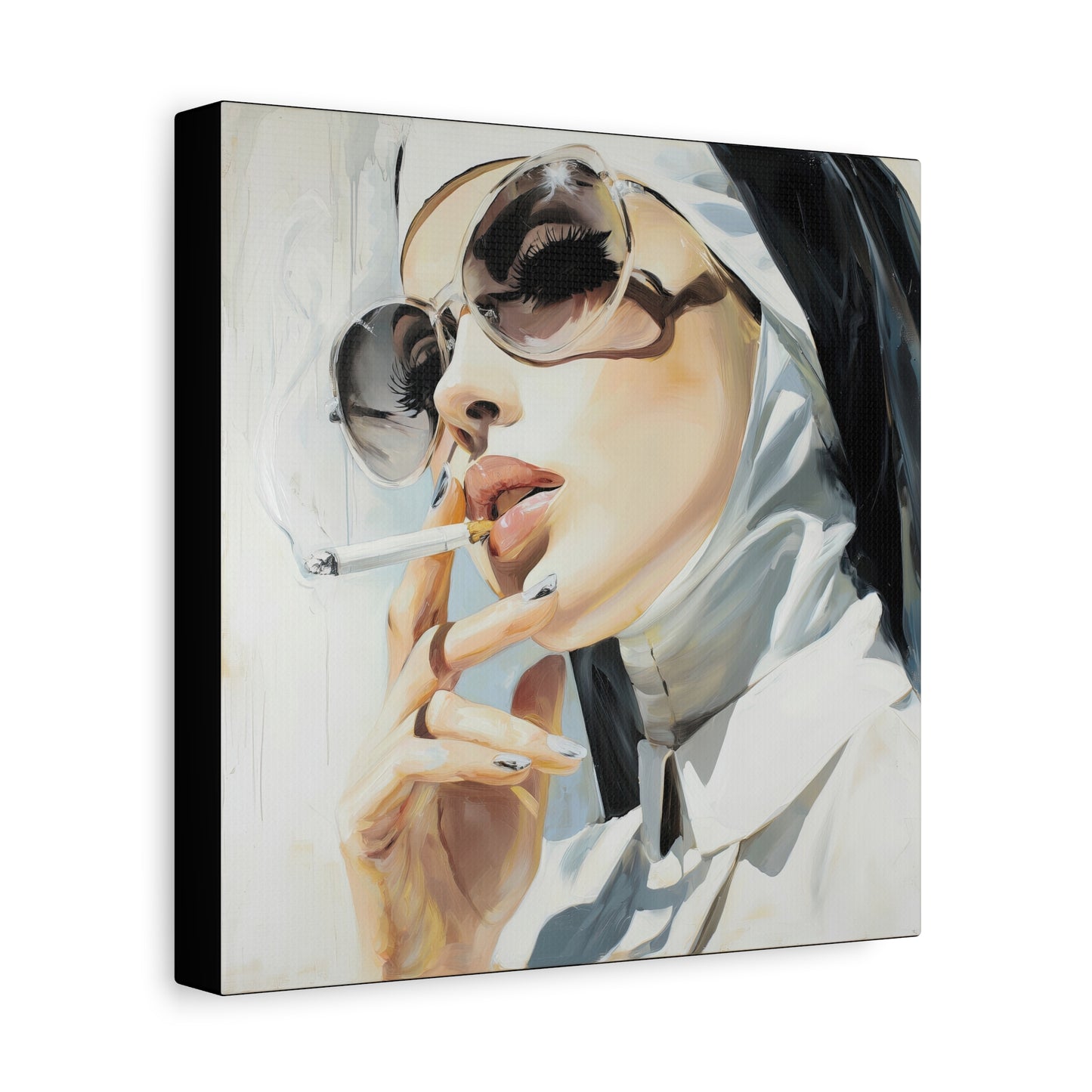 Gallery Wrapped Canvas, Habits and Heresy Art Canvas, Naughty Nuns Art Canvas – Sister Theodora