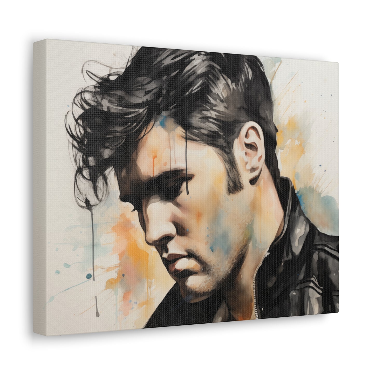 Gallery Wrapped Canvas, Celebrity Inspired, Pop Art Canvas – Elvis Also