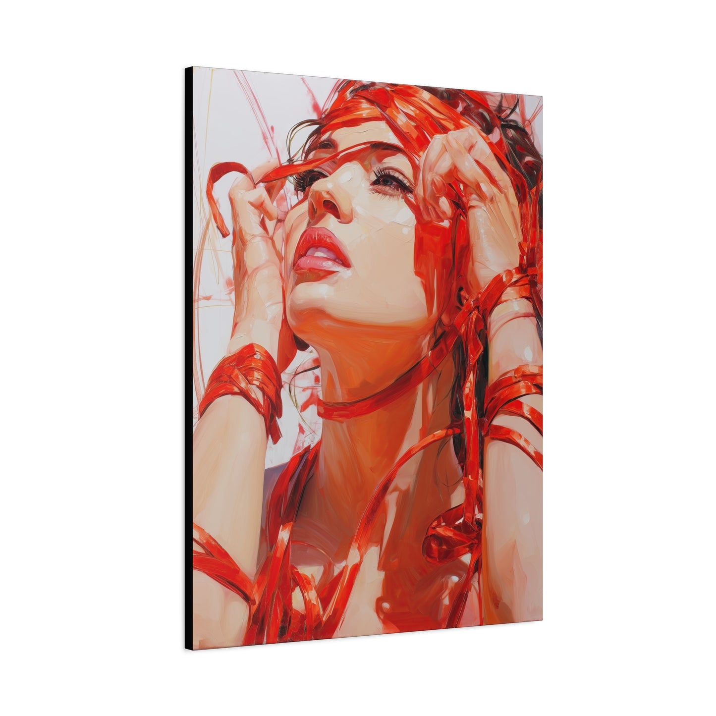 Gallery Wrapped Canvas, Ropes and Reverence Art Canvas, Erotic Shibari Art Canvas – Isolde