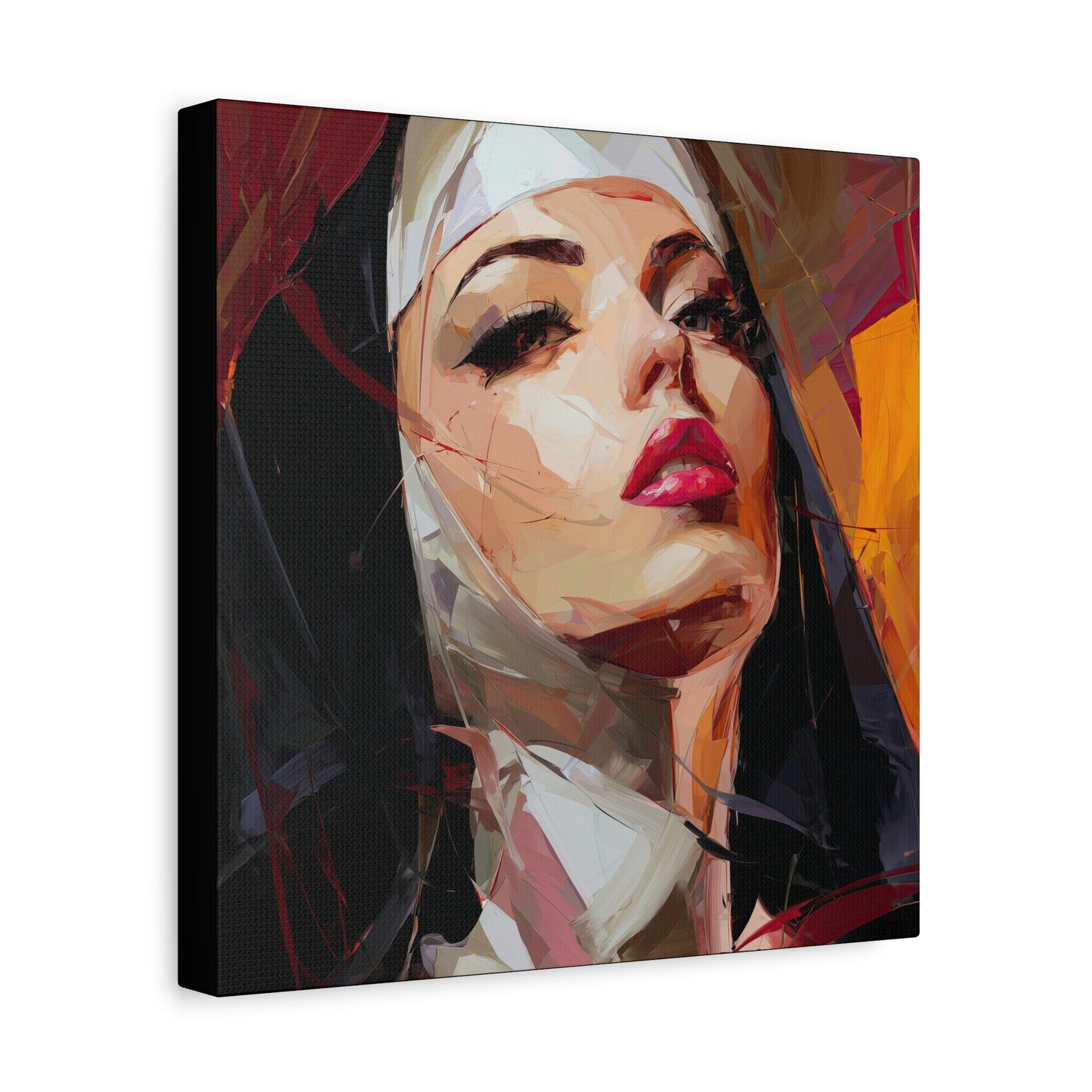 Gallery Wrapped Canvas, Habits and Heresy Art Canvas, Naughty Nuns Art Canvas – Sister Veritas