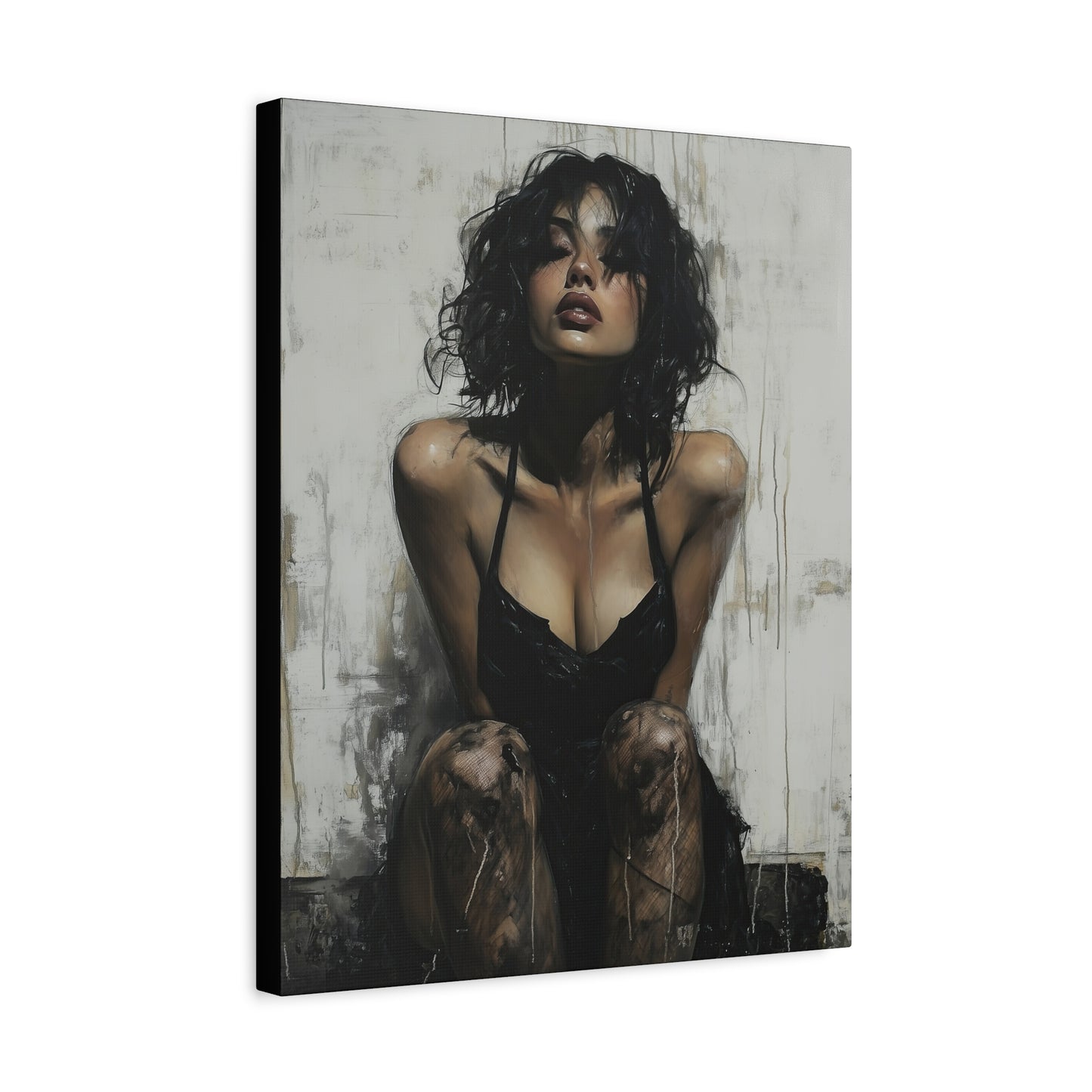 Gallery Wrapped Canvas, Sinners and Saints Art Canvas, Erotic Pinup Art Canvas – Vivienne