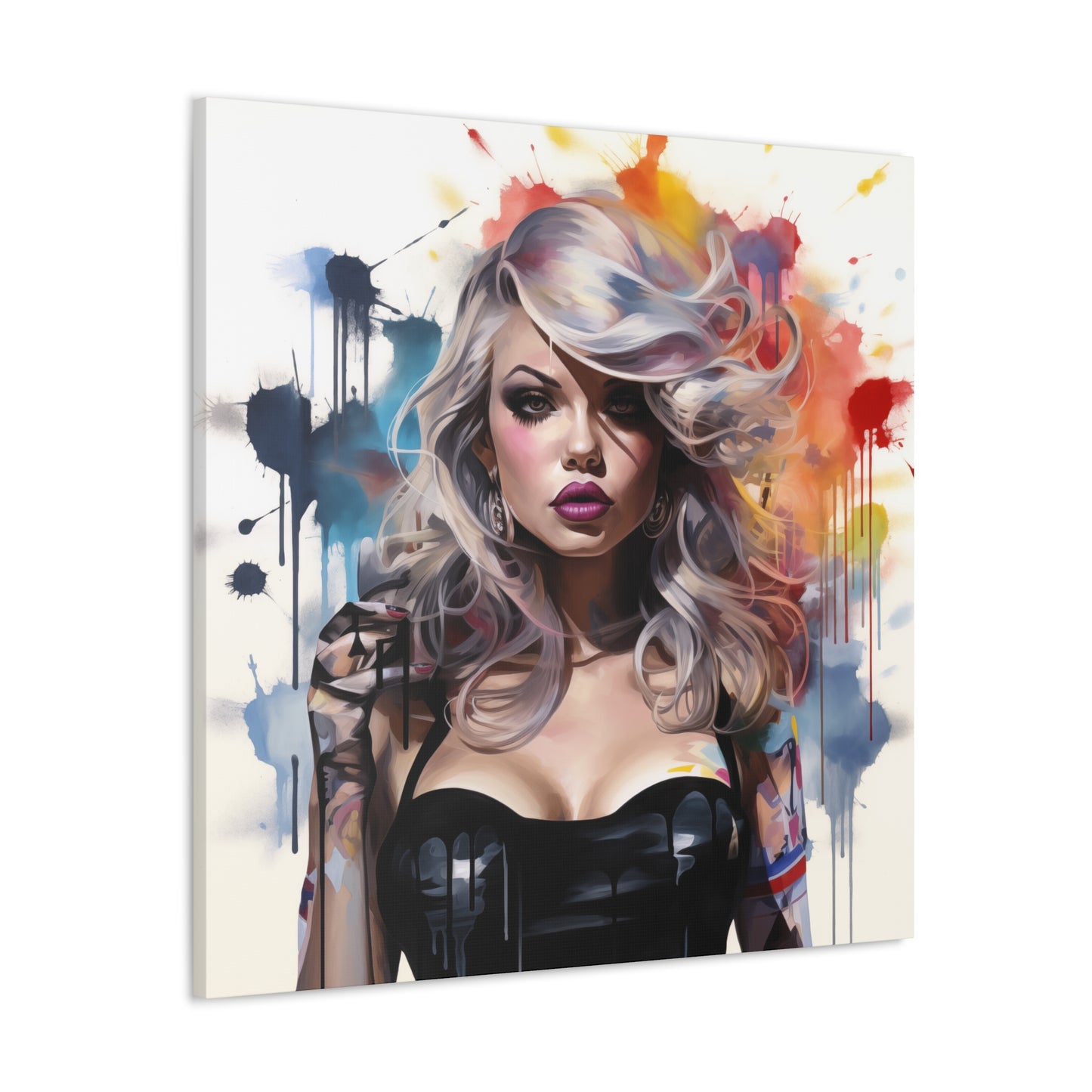 Canvas Wall Art, Gallery Wrapped Pop Art, Femme Doll Wall Art – Zephyr