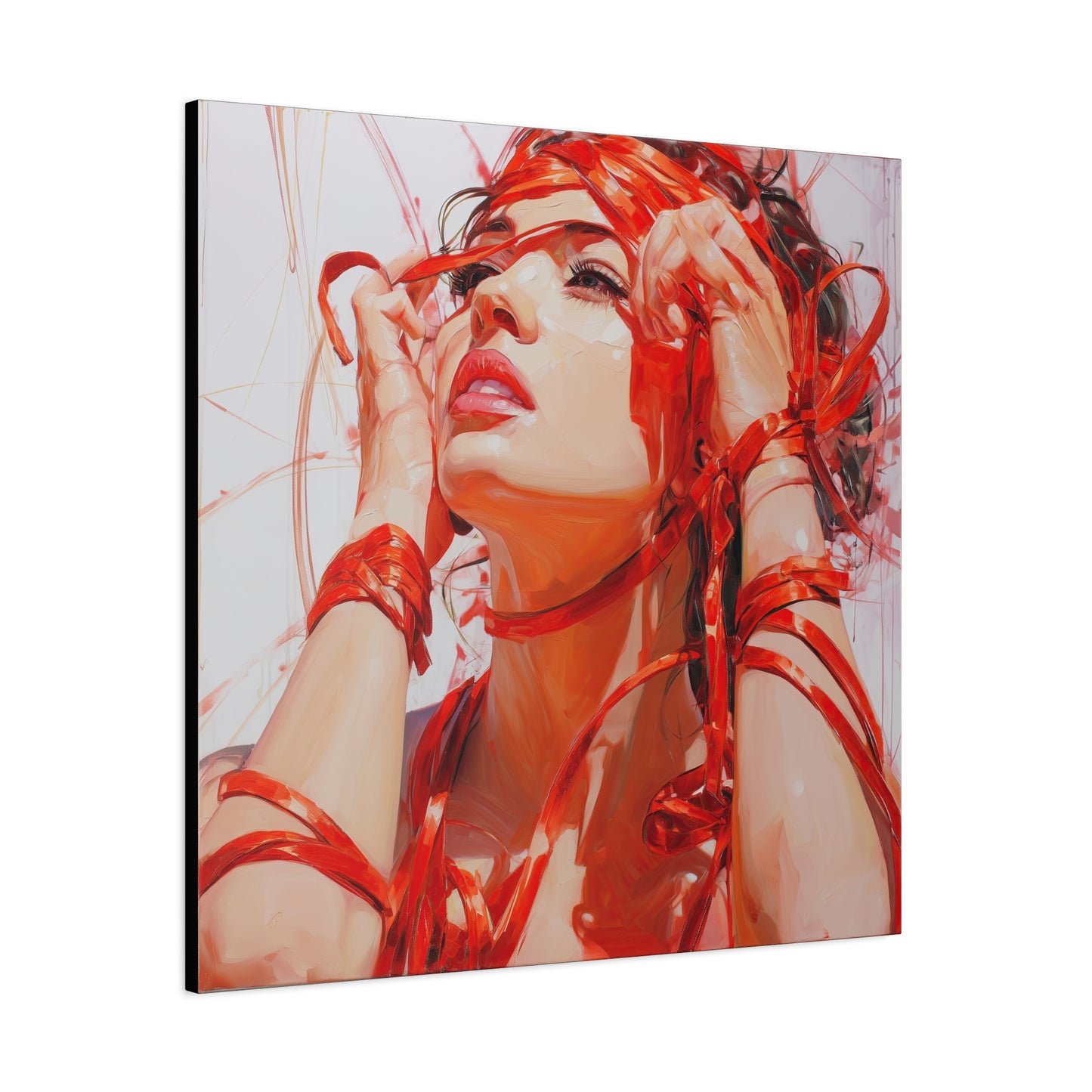 Gallery Wrapped Canvas, Ropes and Reverence Art Canvas, Erotic Shibari Art Canvas – Isolde