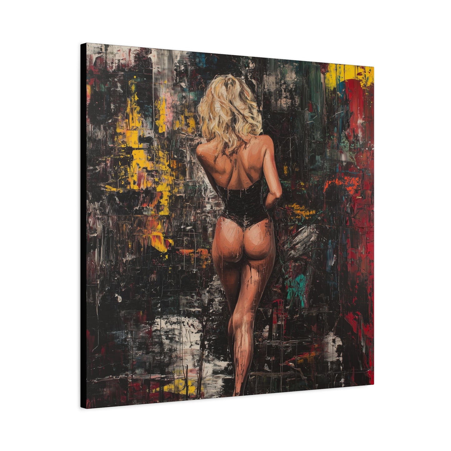 Gallery Wrapped Canvas, Guilt and Grit Adult Art Canvas, Erotic Pinup Art Canvas – Dahlina