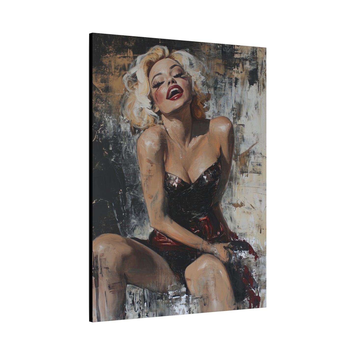 Gallery Wrapped Canvas, Guilt and Grit Adult Art Canvas, Erotic Pinup Art Canvas – Aria