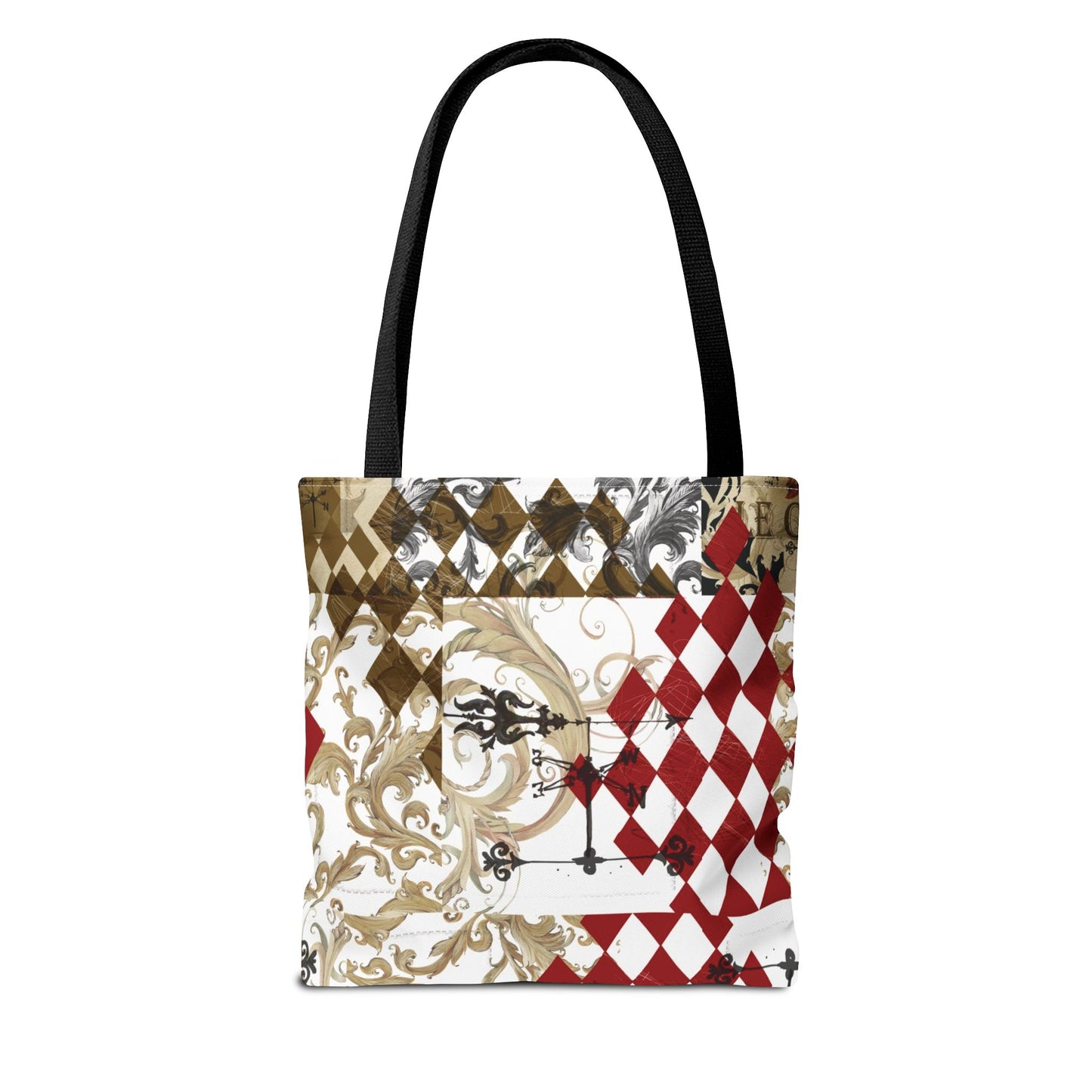 Parisian Rooster Tote Bag, Utility Tote - French Provincial Cock Tote - Fashion Tote - Le Cog - Le Coq