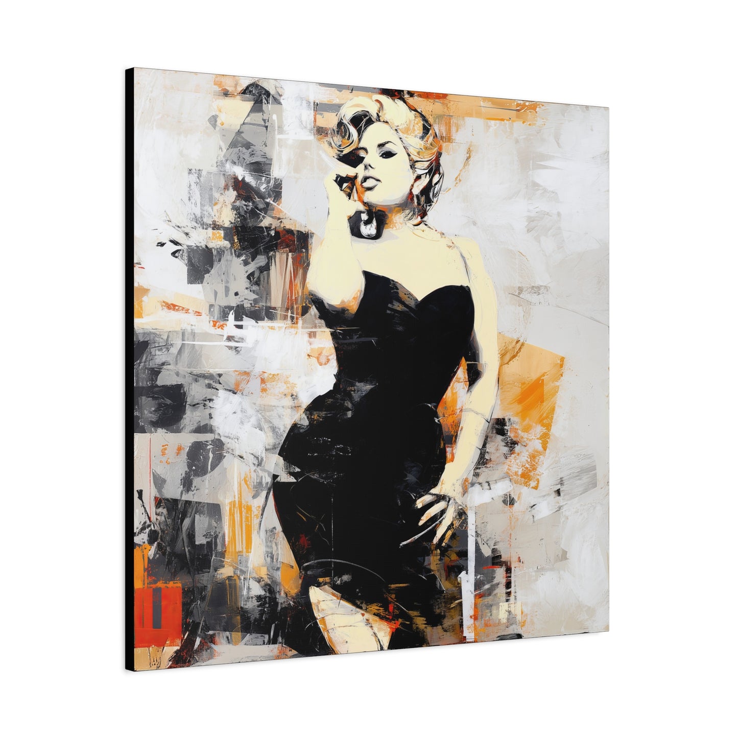 Gallery Wrapped Canvas, Guilt and Grit Adult Art Canvas, Erotic Pinup Art Canvas – Carmen