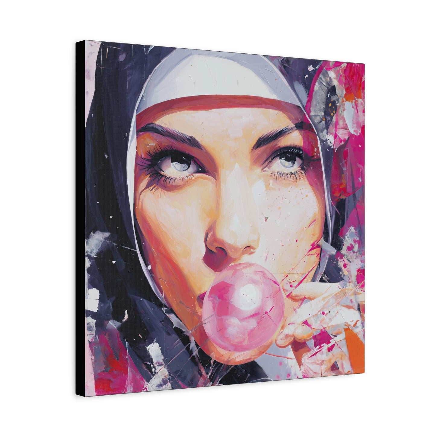 Gallery Wrapped Canvas, Habits and Heresy Art Canvas, Naughty Nuns Art Canvas – Sister Paloma