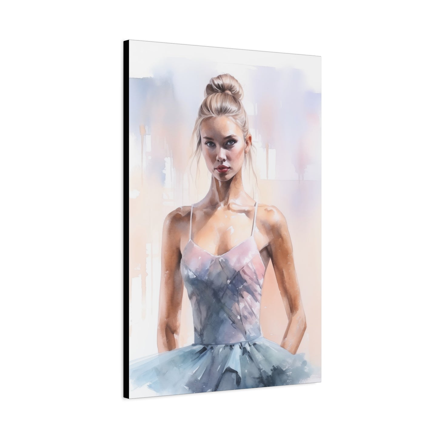 Pointes and Platforms, Gallery Wrapped Canvas, Ballerina Beauty, Ballet Art Canvas – Samantha