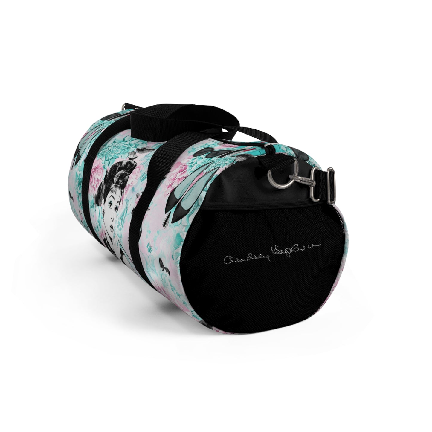 Breakfast at Tiffany Duffel Bag - Audrey Hepburn Hydrangea