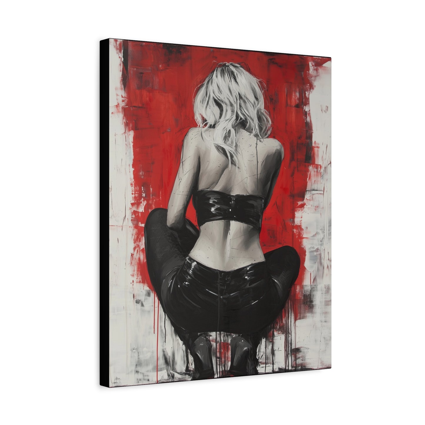 Gallery Wrapped Canvas, Guilt and Grit Adult Art Canvas, Erotic Pinup Art Canvas – Celeste