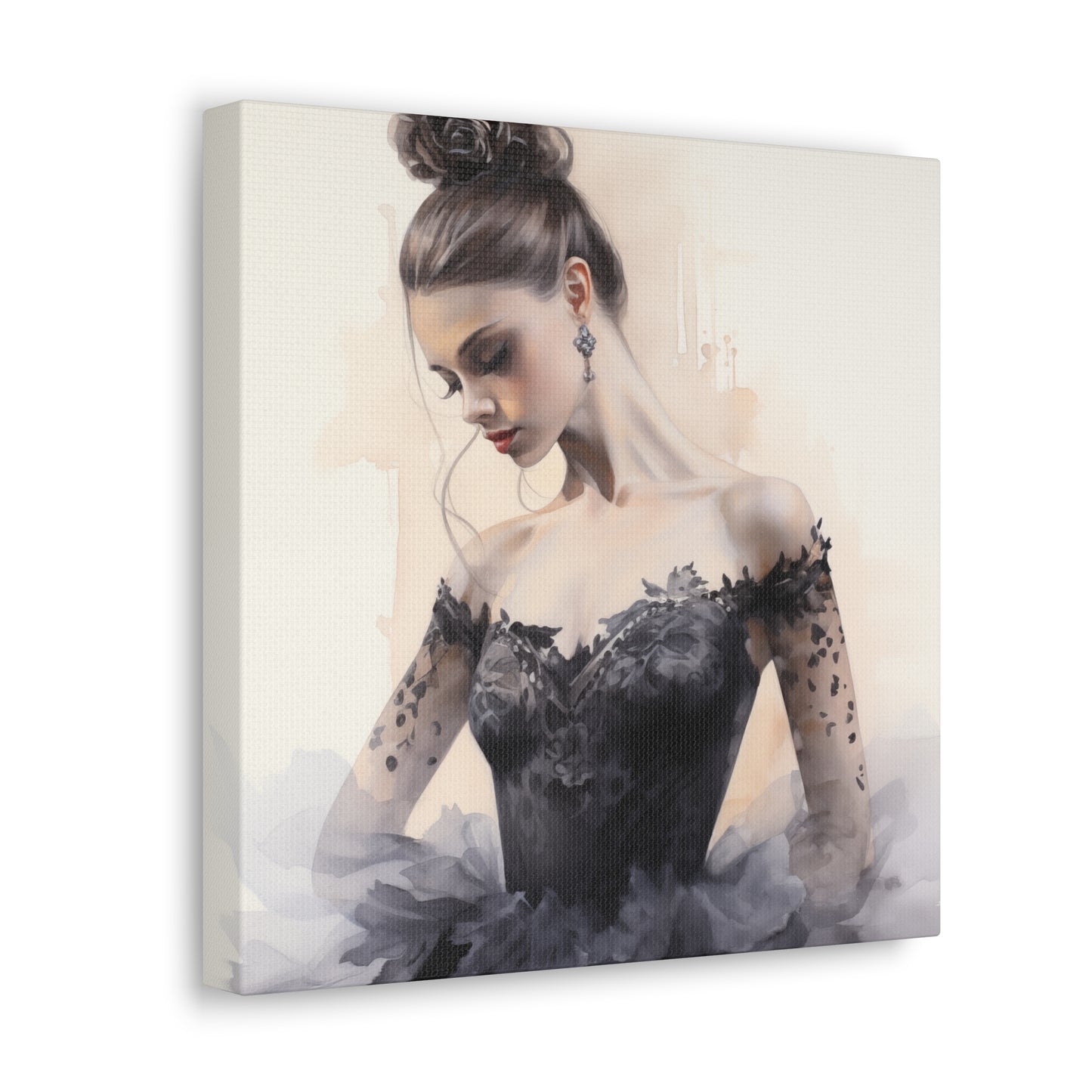 Gallery Wrapped Canvas, Ballerina Beauty, Ballet Art Canvas – Lola