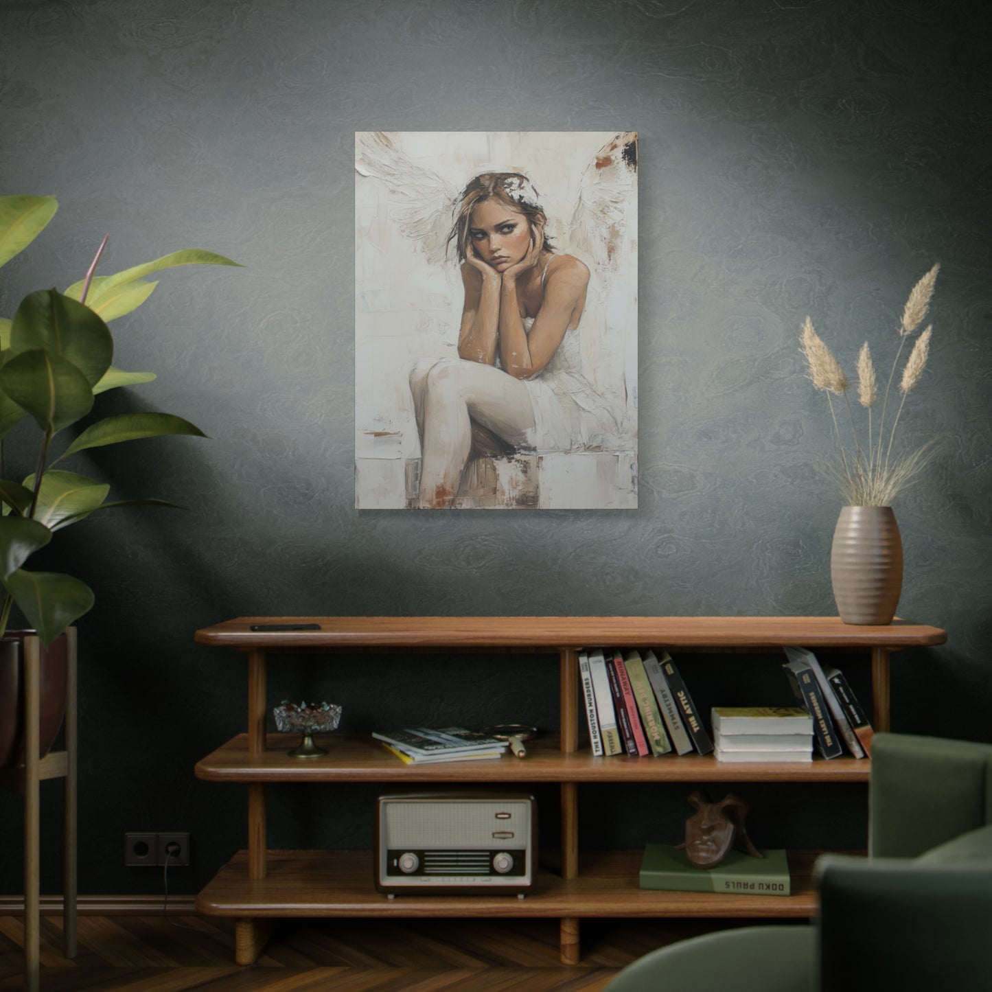 Gallery Wrapped Canvas, Sinners and Saints Art Canvas, Angel Art Canvas – Amber