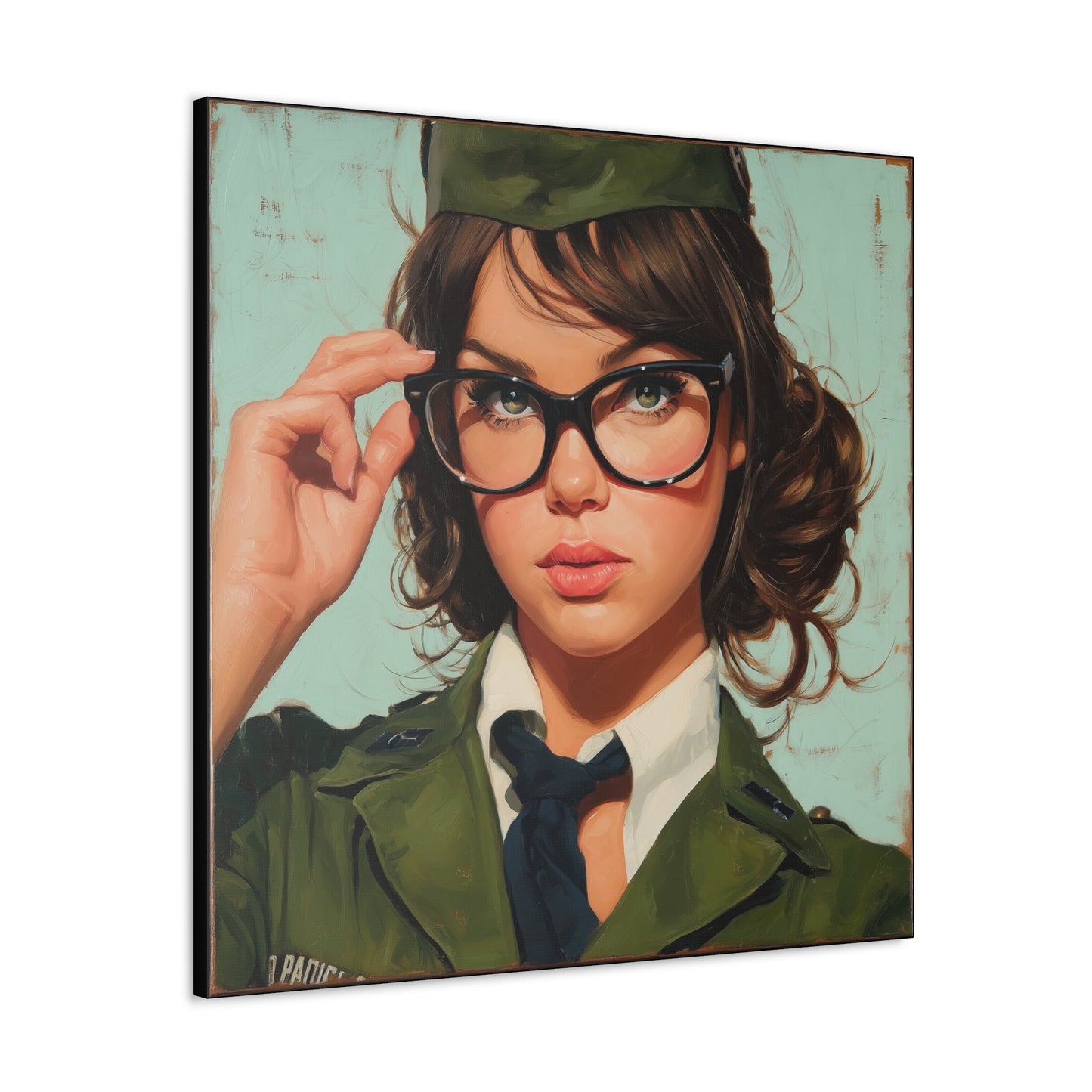 Gallery Wrapped Canvas, Liberty and Lace Art Canvas, Erotic Pinup Art Canvas – Piper