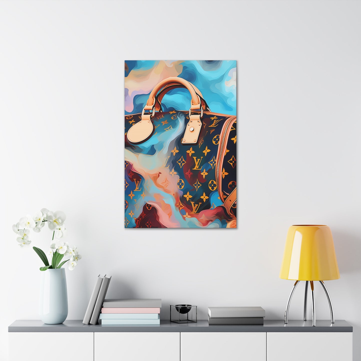 Canvas Gallery Wrap - LV Designer Inspired Wall Art - Abstract