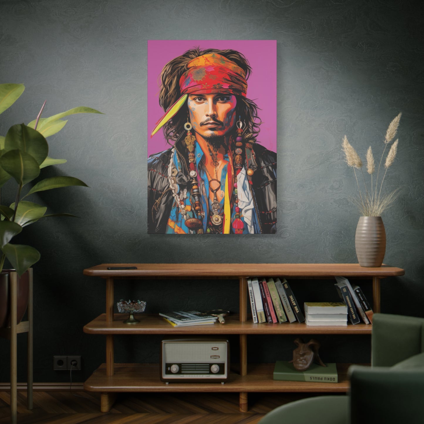 Gallery Wrapped Canvas, Celebrity Inspired, Pop Art Canvas – Johnny