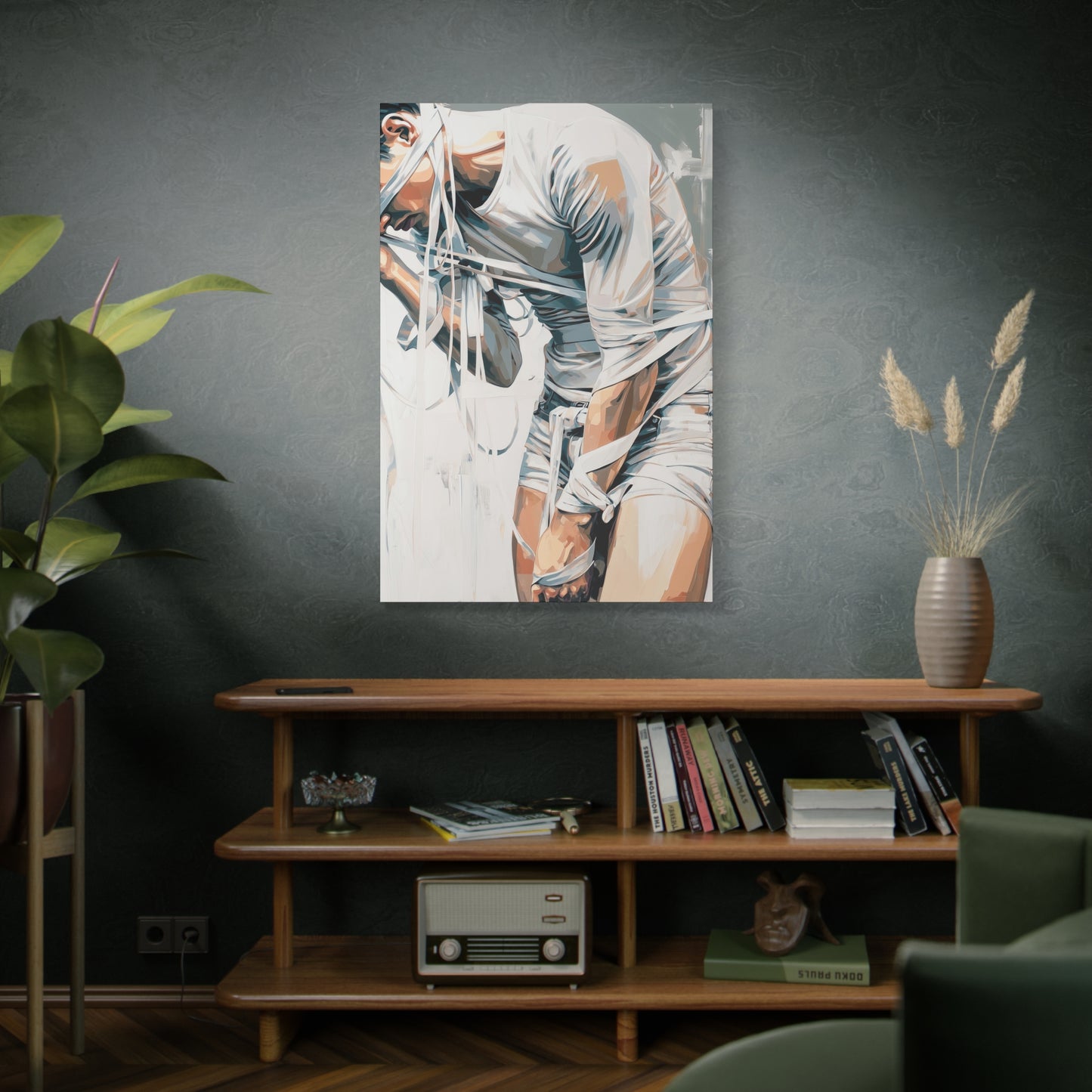 Gallery Wrapped Canvas, Ropes and Reverence Art Canvas, Erotic Shibari Art Canvas – Armand